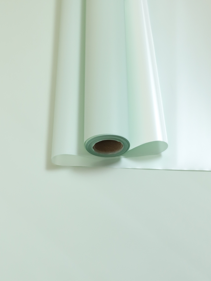 Пленка матовая 50мкм 58см х 10м двухсторонняя Серебро, мятный
