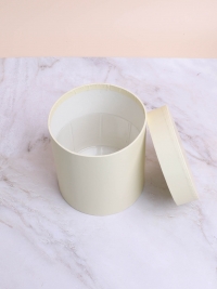 Коробка цилиндр К d16хh16см шампань