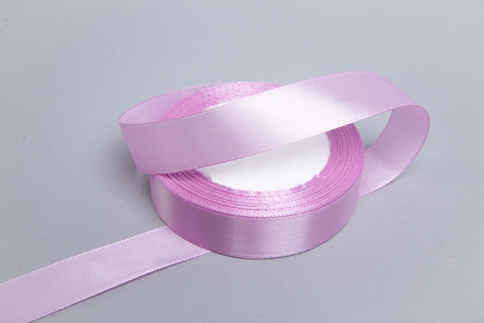 Лента атласная 20мм х 25ярд JD сиреневый светлый Лента атласная 20мм х 25ярд JD сиреневый светлый