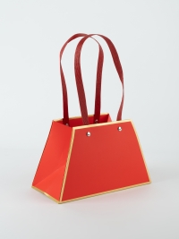 Плайм пакет для цветов 21х10х13см водонепроницаемый красный