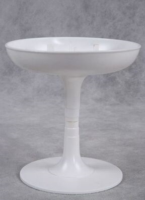 Поддон чаша на ножке 13х14см белая Поддон чаша на ножке 13х14см белая