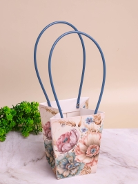 Сумочка для цветов трапеция H15,5х13х9,5см цветы 45
