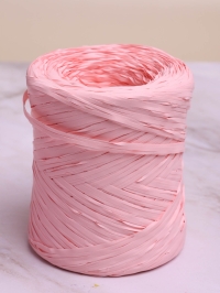 Рафия синтетическая, 200м PL 14 светло-розовая
