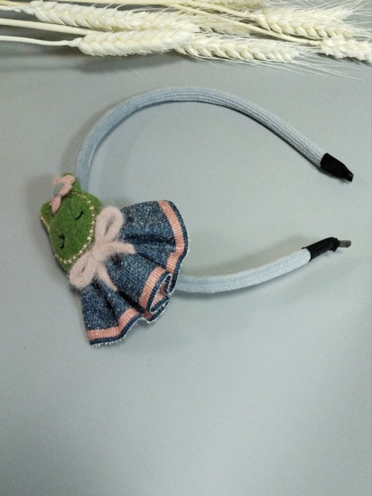 Ободок О-101 14х13,5х7см зайчик голубой/зеленый/синий Ободок О-101 14х13,5х7см зайчик голубой/зеленый/синий