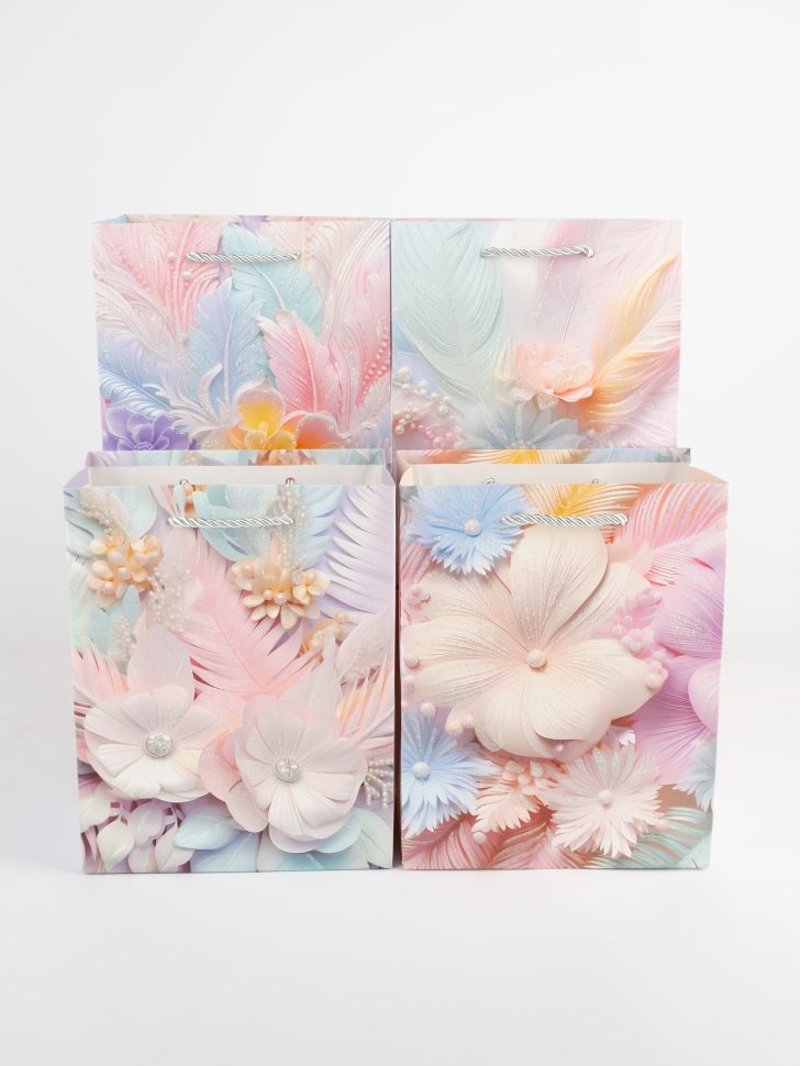 Сумочка Цветы 139 18х23x10см микс