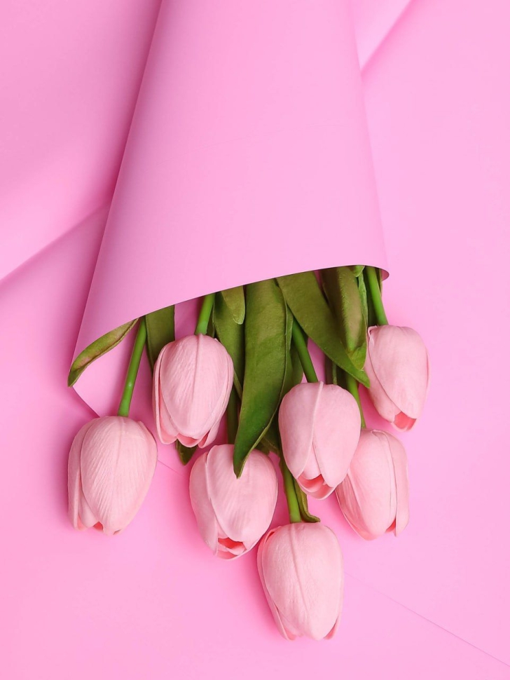 Пленка матовая 58см х 58см 60мкм 10 листов, розовый жемчуг Пленка матовая 58см х 58см 60мкм 10 листов, розовый жемчуг