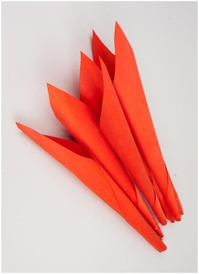 Конус деревянный полый 48см, 6шт. оранжевый