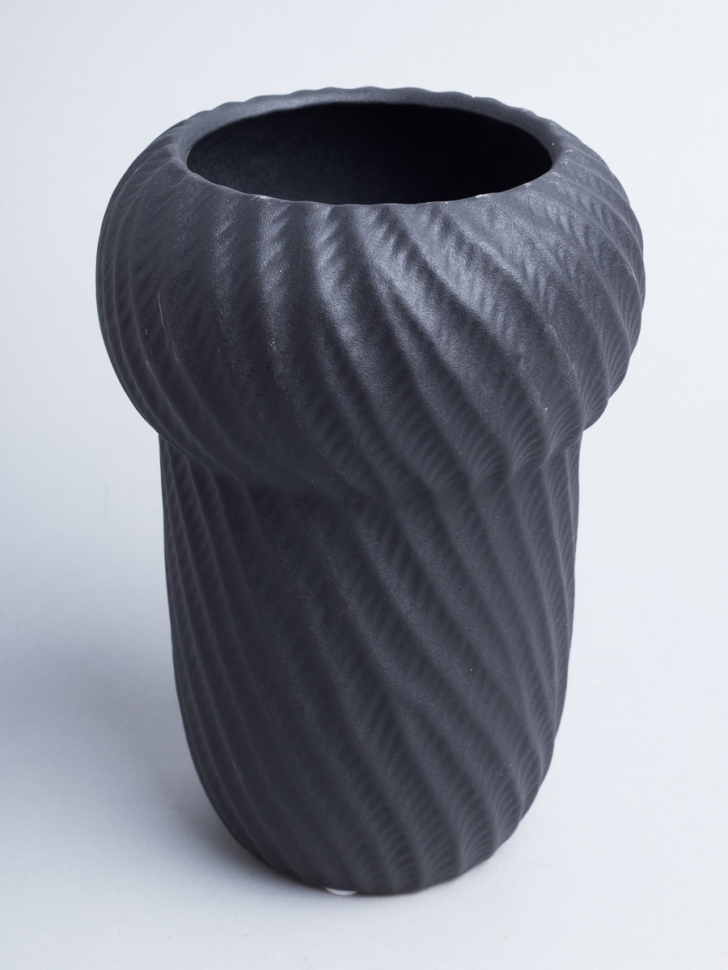 Ваза керамика 20х12х12см MS-58 черный Ваза керамика 20х12х12см MS-58 черный