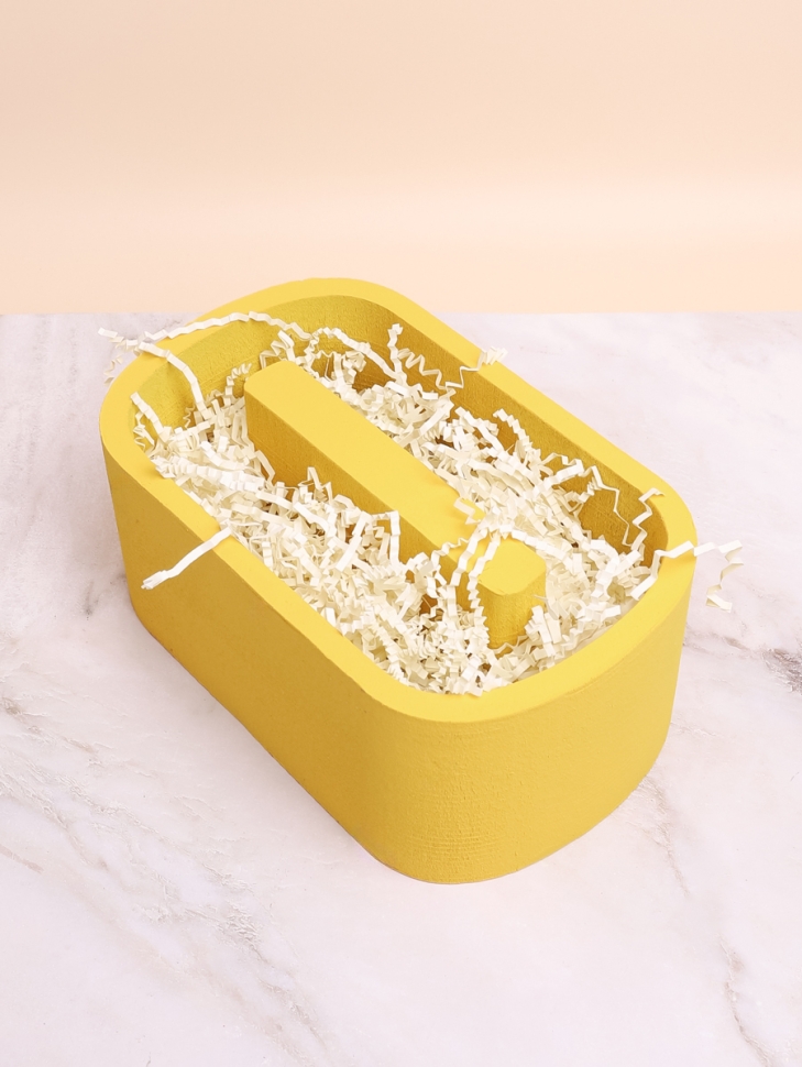 Пенобокс для цветов 29х30х12см Цифры 0 желтый Пенобокс для цветов 29х30х12см Цифры 0 желтый