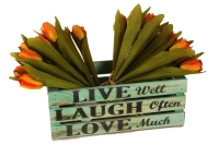 Ящик деревянный интерьерный набор 3шт 50х30х12см  &quot;Live&quot; Тифани