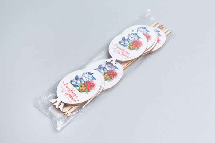 Вставка деревянная Шар 7,5х10,5см 10шт С Днем 8 Марта! Кот с тележкой С Праздником Ш53 Вставка деревянная Шар 7,5х10,5см 10шт С Днем 8 Марта! Кот с тележкой С Праздником Ш53