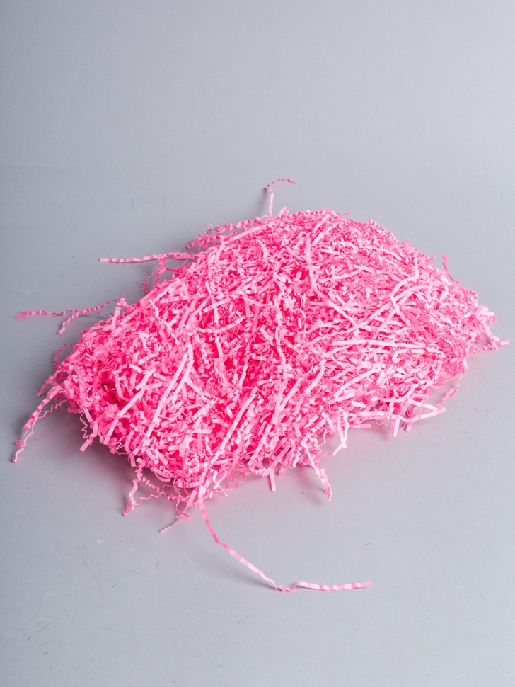 Наполнитель флористический бумажный 100г неон - розовый Наполнитель флористический бумажный 100г неон - розовый