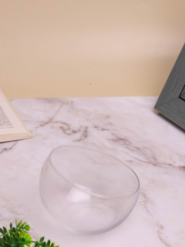 Ваза стекло Шаровая D12 H9см К с косым резом Ваза стекло Шаровая D12 H9см К с косым резом