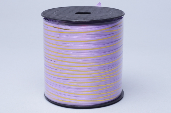 Лента золотая полоса 0,5/250 К сиреневая