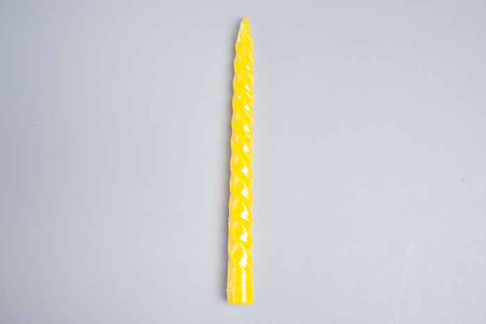Свеча витая 25x250мм желтый Свеча витая 25x250мм желтый