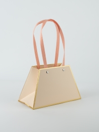 Плайм пакет для цветов 21х10х13см водонепроницаемый кремовый