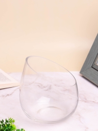 Ваза стекло Шаровая D15 H15х14см К с косым резом