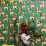 Бумага крафт 70г/м2, 70см x 10м, Олени с шарфиком, зеленый/красный Бумага крафт 70г/м2, 70см x 10м, Олени с шарфиком, зеленый/красный