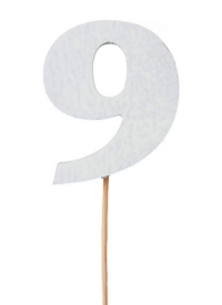 Вставка Цифра "9" 8,5см пенопласт