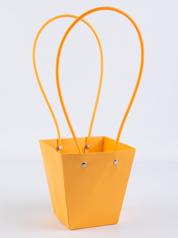 Сумочка для цветов 12х8х12,5см М114 желтый Сумочка для цветов 12х8х12,5см М114 желтый