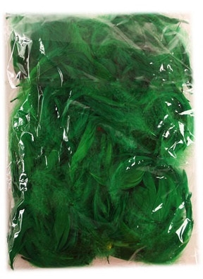 Перья цветные 9см 12гр, П зеленый Перья цветные 9см 12гр, П зеленый