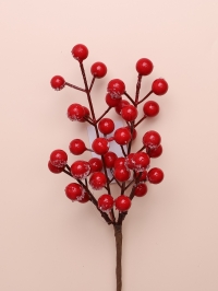 ИЦ Ветка Ягоды 32см 149 засахаренное красный