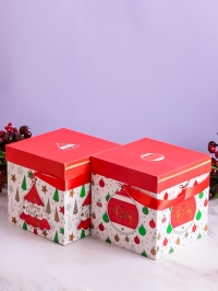 Коробка НГ квадрат 15х15х15 см GYH22627-64 микс